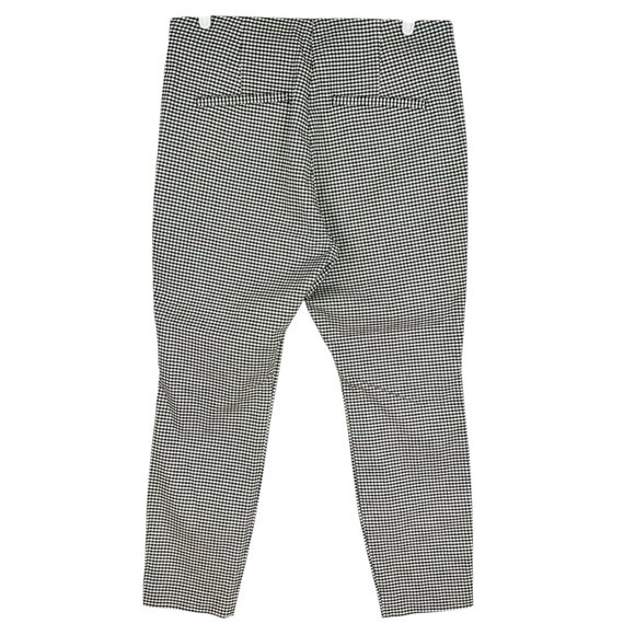 Old Navy Women's Black Tan Stretch Houndstooth Ankle Pants Size 14 Zip Side NWOT - Picture 2 of 12